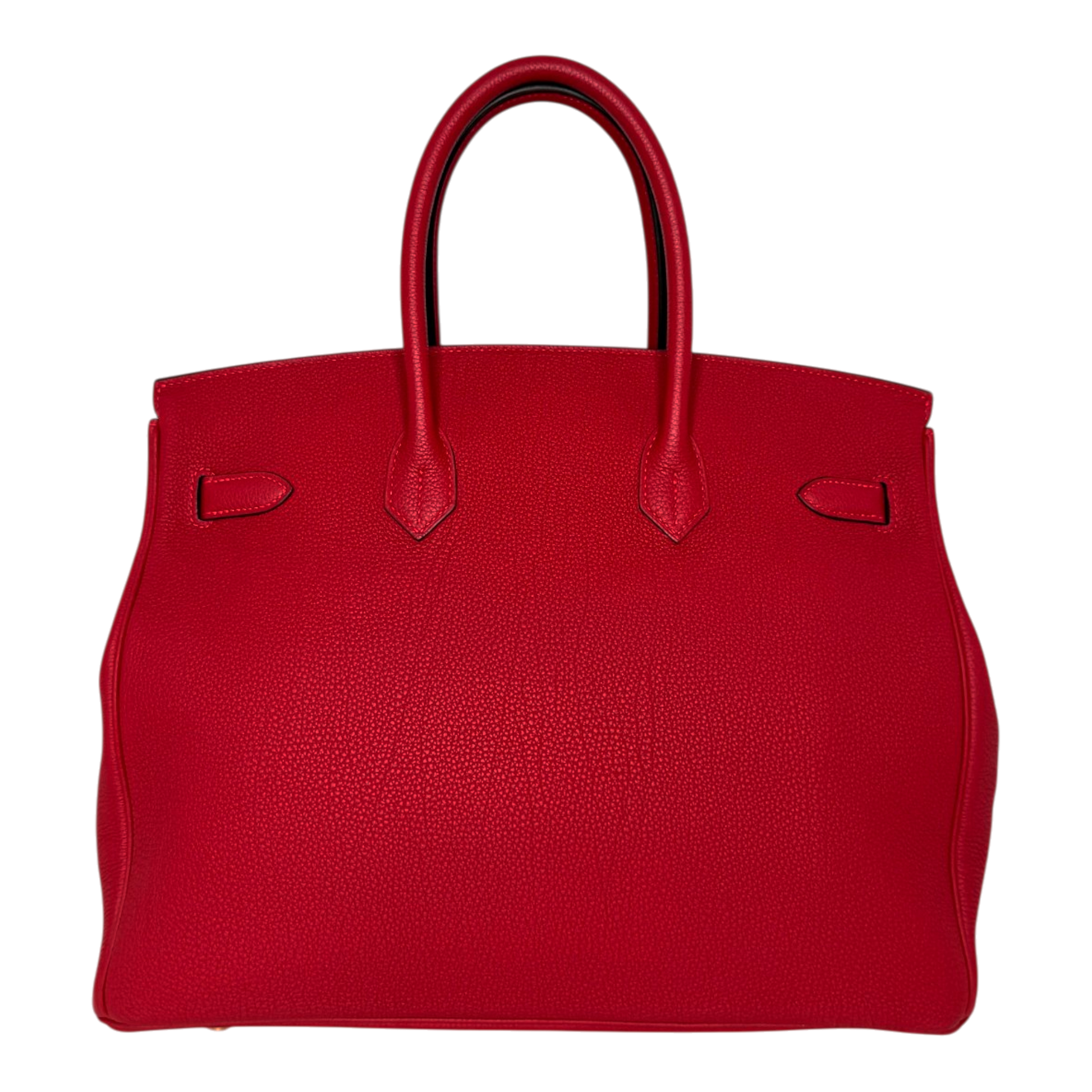 Hermès Birkin Bag 35 Togo Leder Rouge Vif goldene Hardware 2020 Hermès