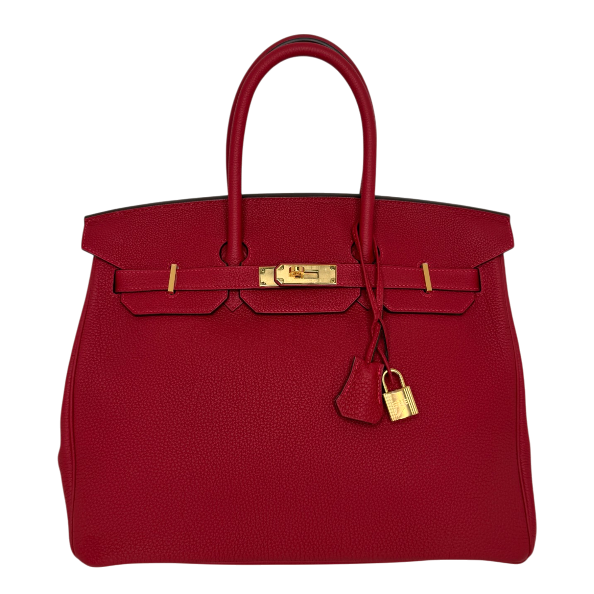 Hermès Birkin Bag 35 Togo Leder Rouge Vif goldene Hardware 2020 Hermès