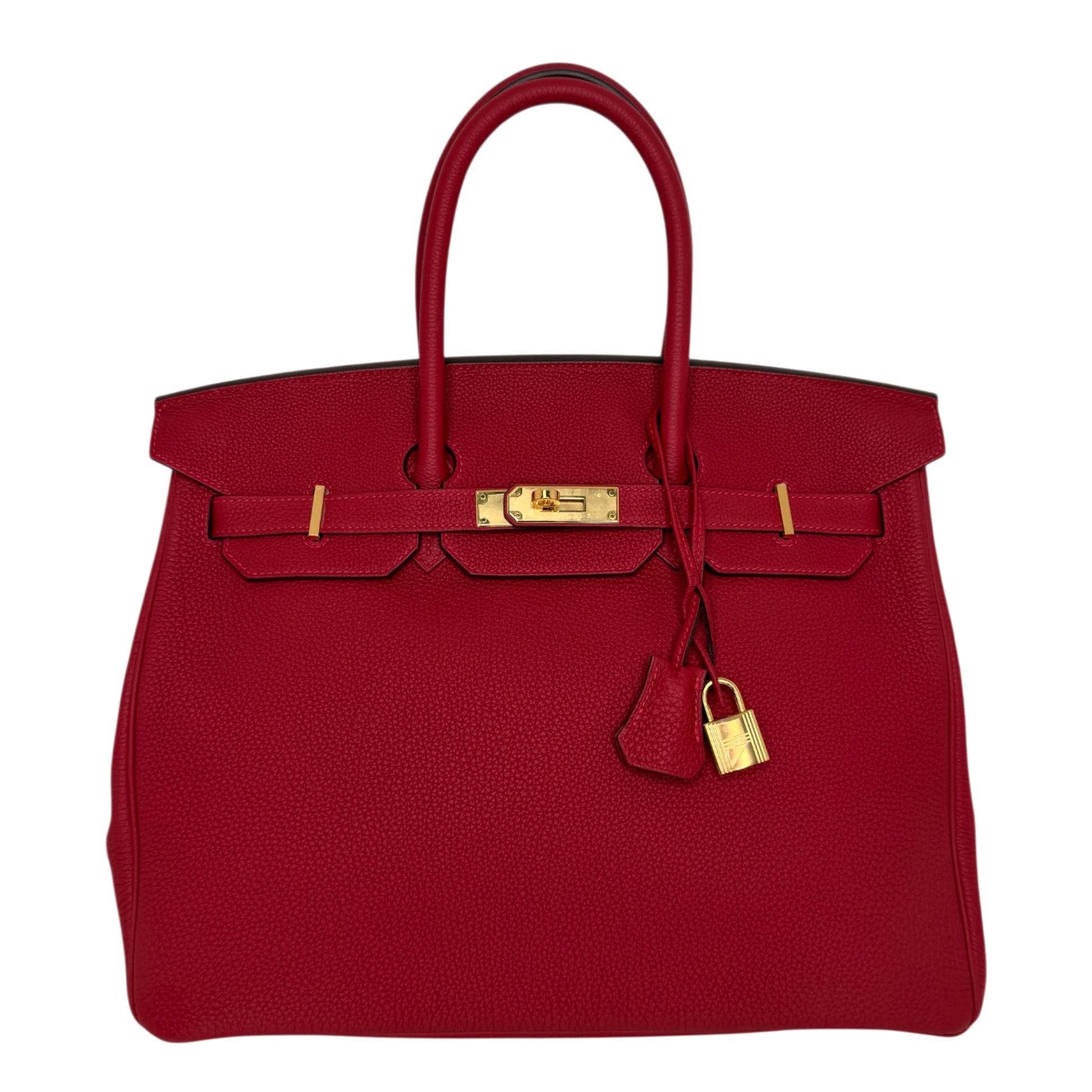 Hermès Birkin Bag 35 Togo Leder Rouge Vif goldene Hardware 2020 Hermès