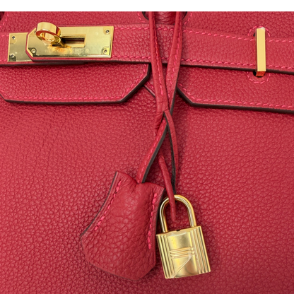 Hermès Birkin Bag 35 Togo Leder Rouge Vif goldene Hardware 2020 Hermès