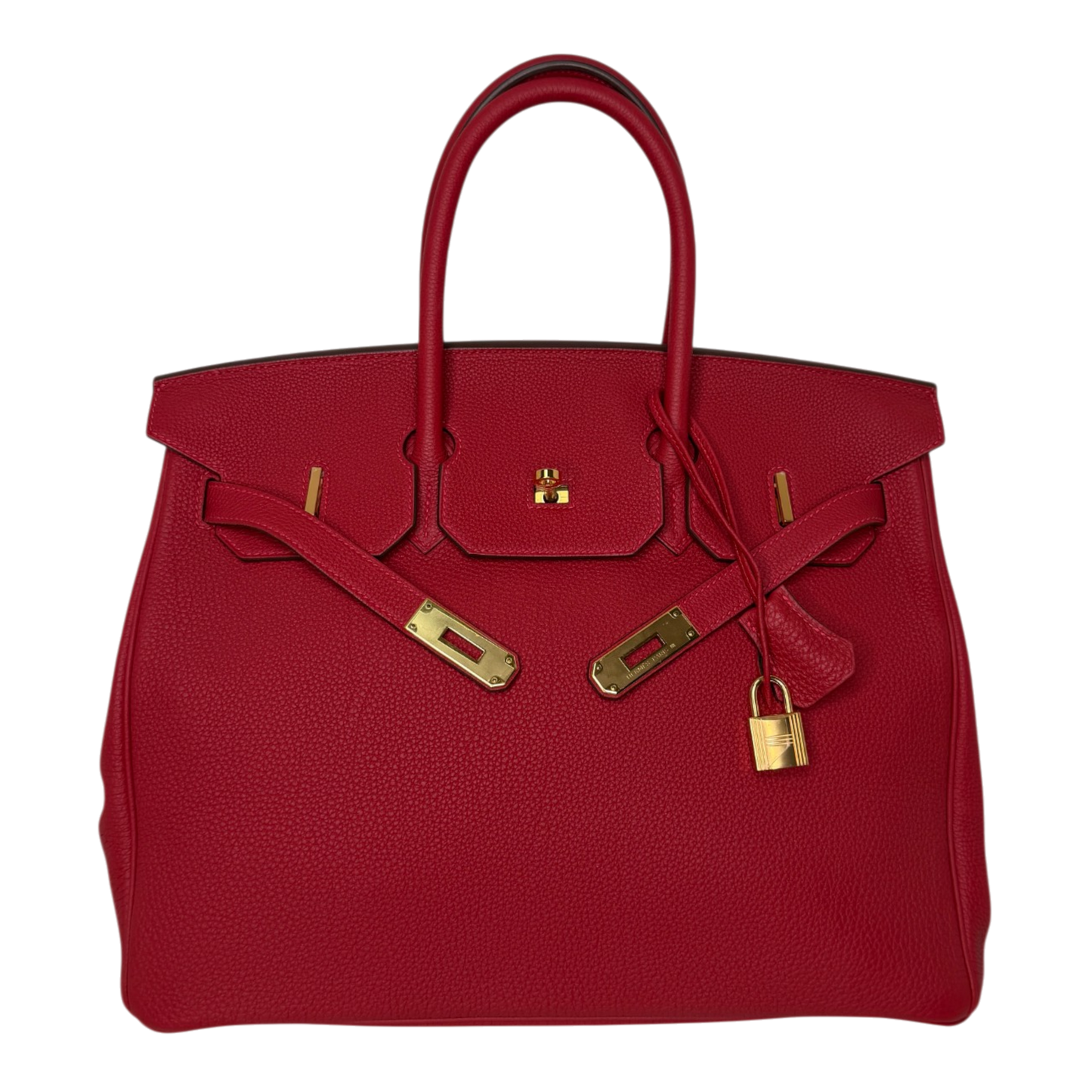 Hermès Birkin Bag 35 Togo Leder Rouge Vif goldene Hardware 2020 Hermès