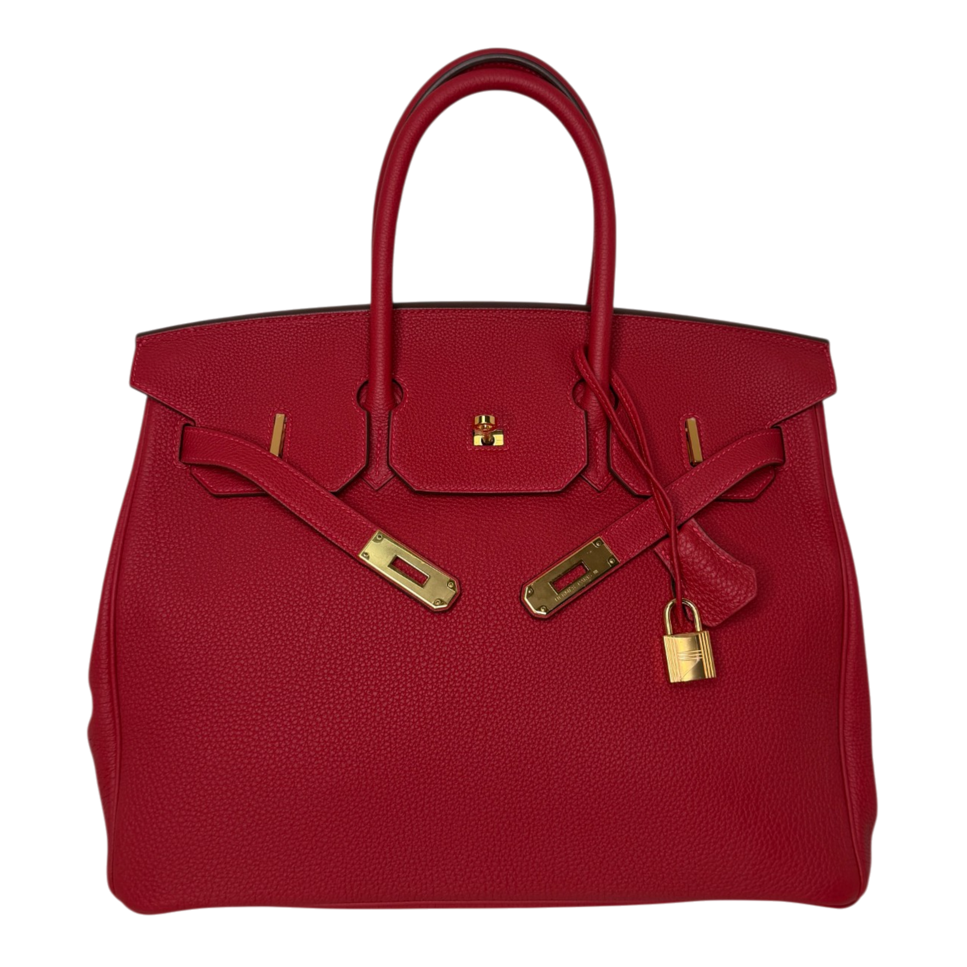 Hermès Birkin Bag 35 Togo Leder Rouge Vif goldene Hardware 2020 Hermès