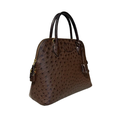 Hermès Bolide 31 Straußenleder braun / sehr gut Hermès