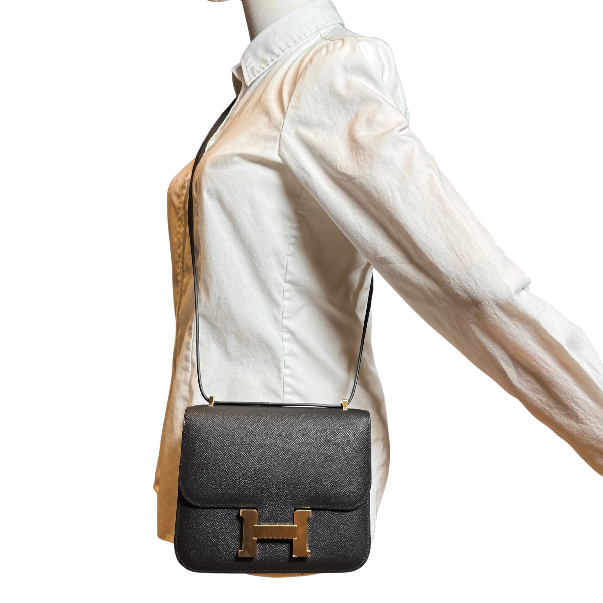 Hermès Constance 18 Epsom Leder schwarz Fullset 2025 / neuwertig Hermès