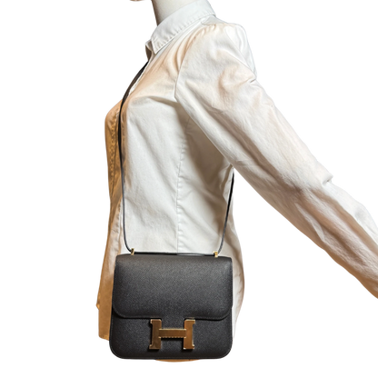 Hermès Constance 18 Epsom Leder schwarz Fullset 2025 / neuwertig Hermès