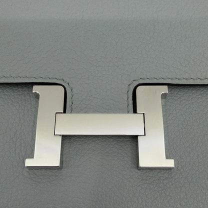 Hermès Constance To Go Wallet Evercolor Bleu Glacier Palladium