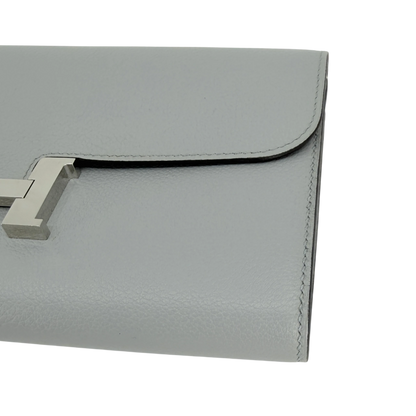 Hermès Constance To Go Wallet Evercolor Bleu Glacier Palladium