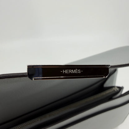 Hermès Constance To Go Wallet Evercolor Bleu Glacier Palladium