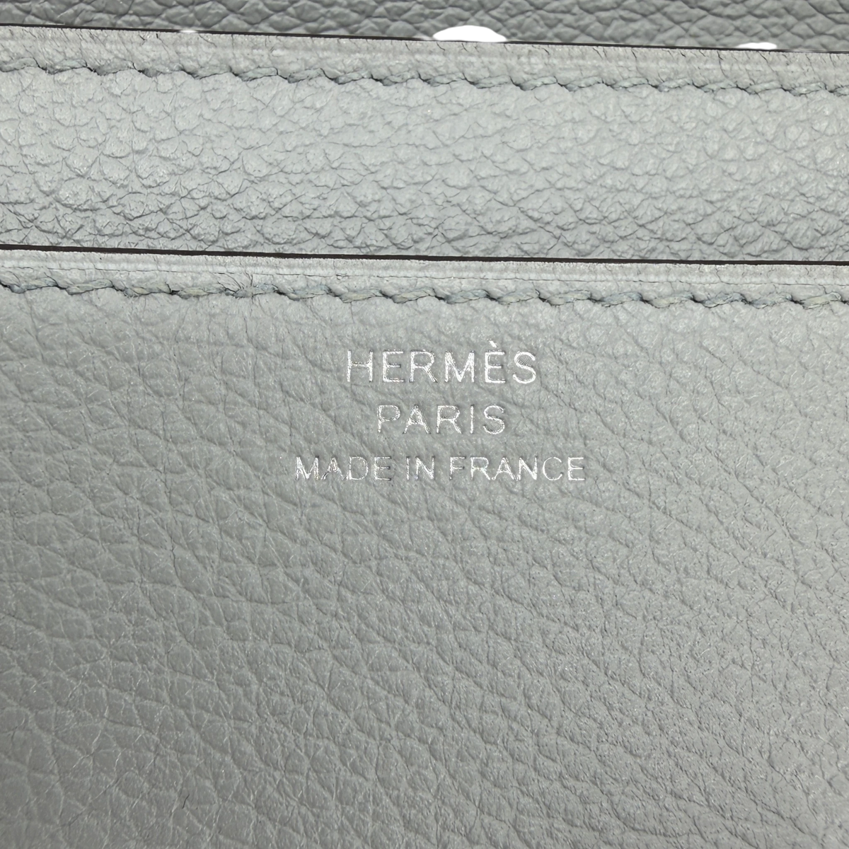 Hermès Constance To Go Wallet Evercolor Bleu Glacier Palladium