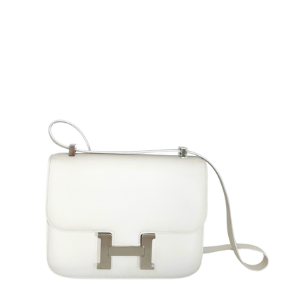 Hermès Constance 24 Vintage Evercolor Leder Weiß / gut Hermès