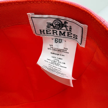 Hermès Davis Sunshine Hat Größe 60 rosa Hermès