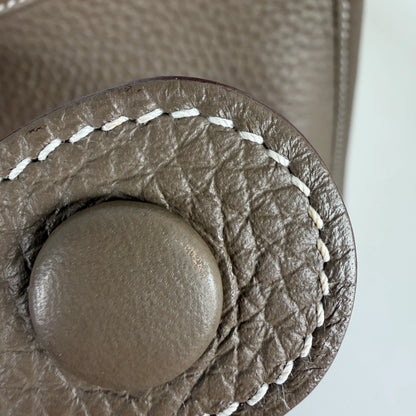 Hermès Evelyne III 29 PM Taurillon Clémence Étoupe Palladium