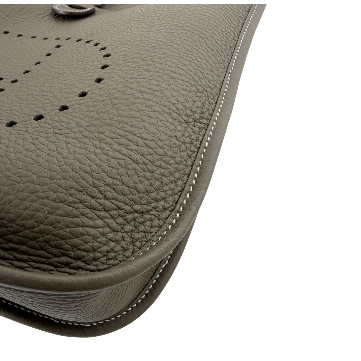 Hermès Evelyne III 29 PM Taurillon Clémence Étoupe Palladium