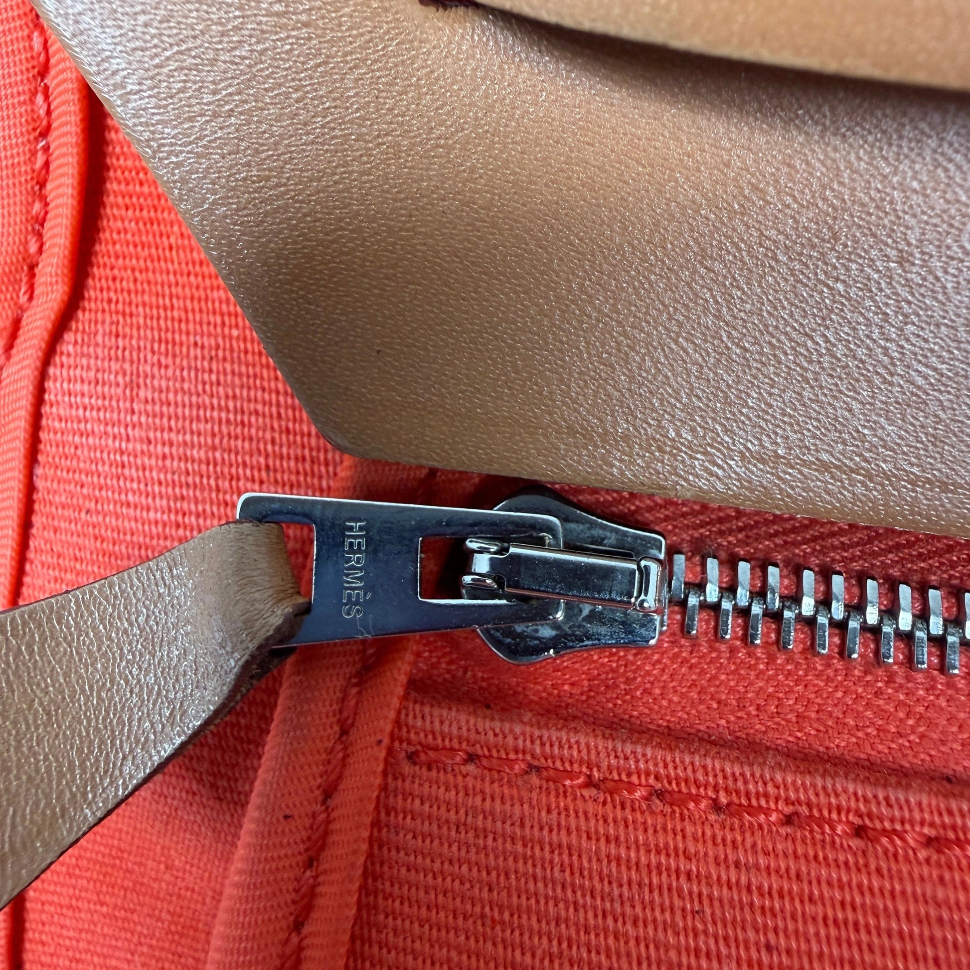 Hermès Herbag Zip 39 Palladium Hardware Orange / gut Hermès
