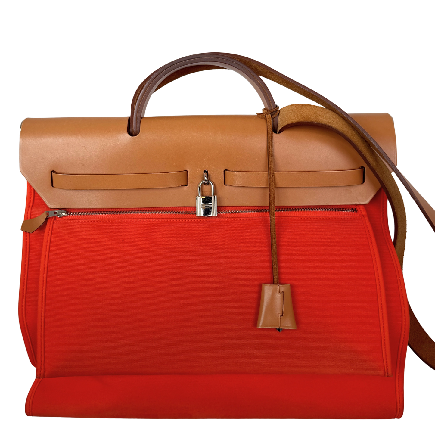 Hermès Herbag Zip 39 Palladium Hardware Orange / gut Hermès