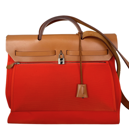 Hermès Herbag Zip 39 Palladium Hardware Orange / gut Hermès
