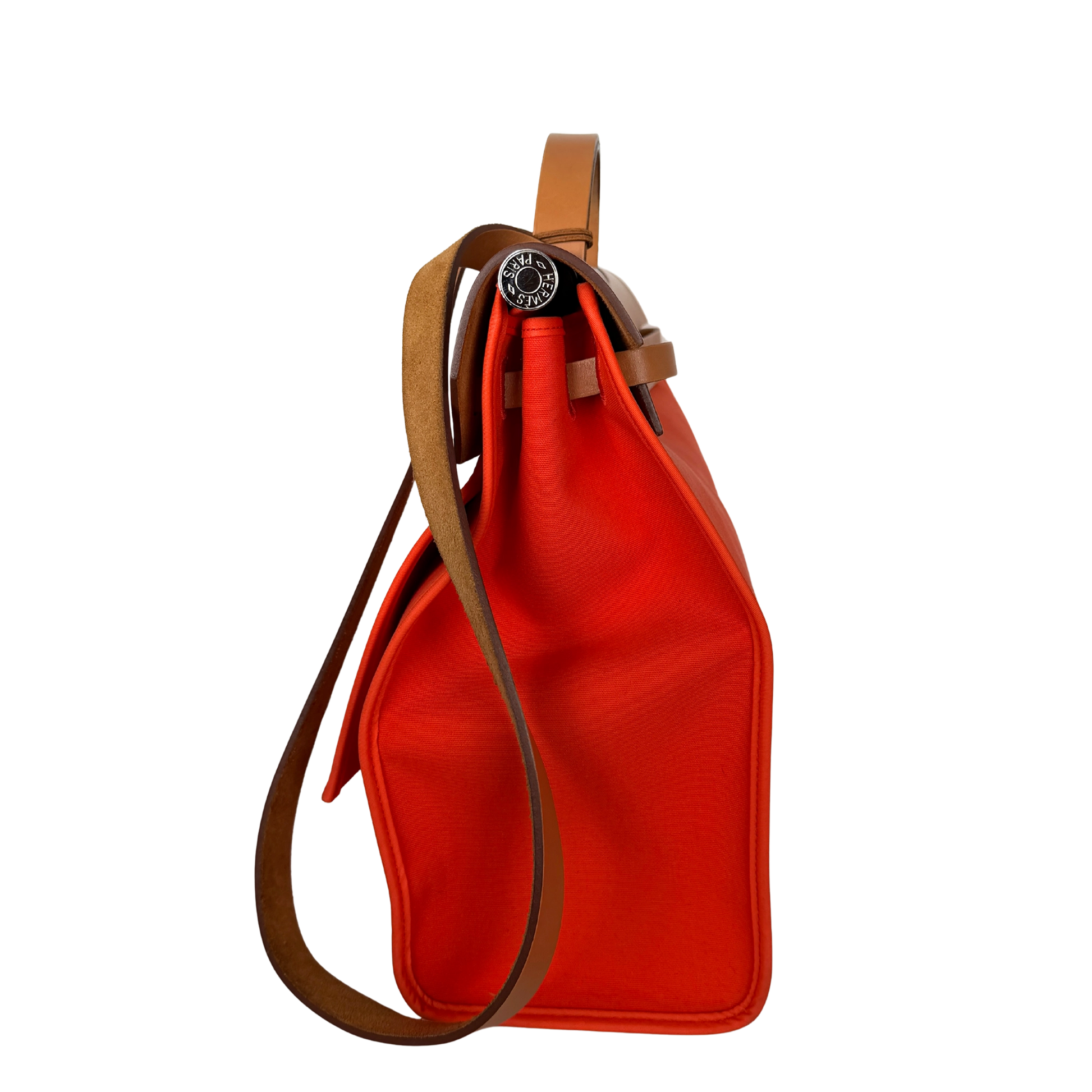 Hermès Herbag Zip 39 Palladium Hardware Orange / gut Hermès