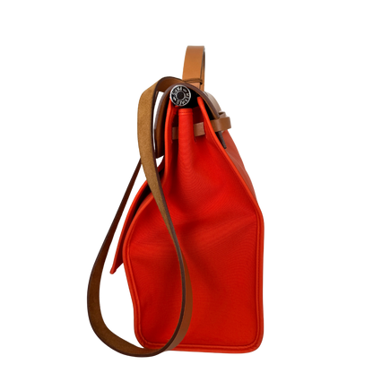 Hermès Herbag Zip 39 Palladium Hardware Orange / gut Hermès