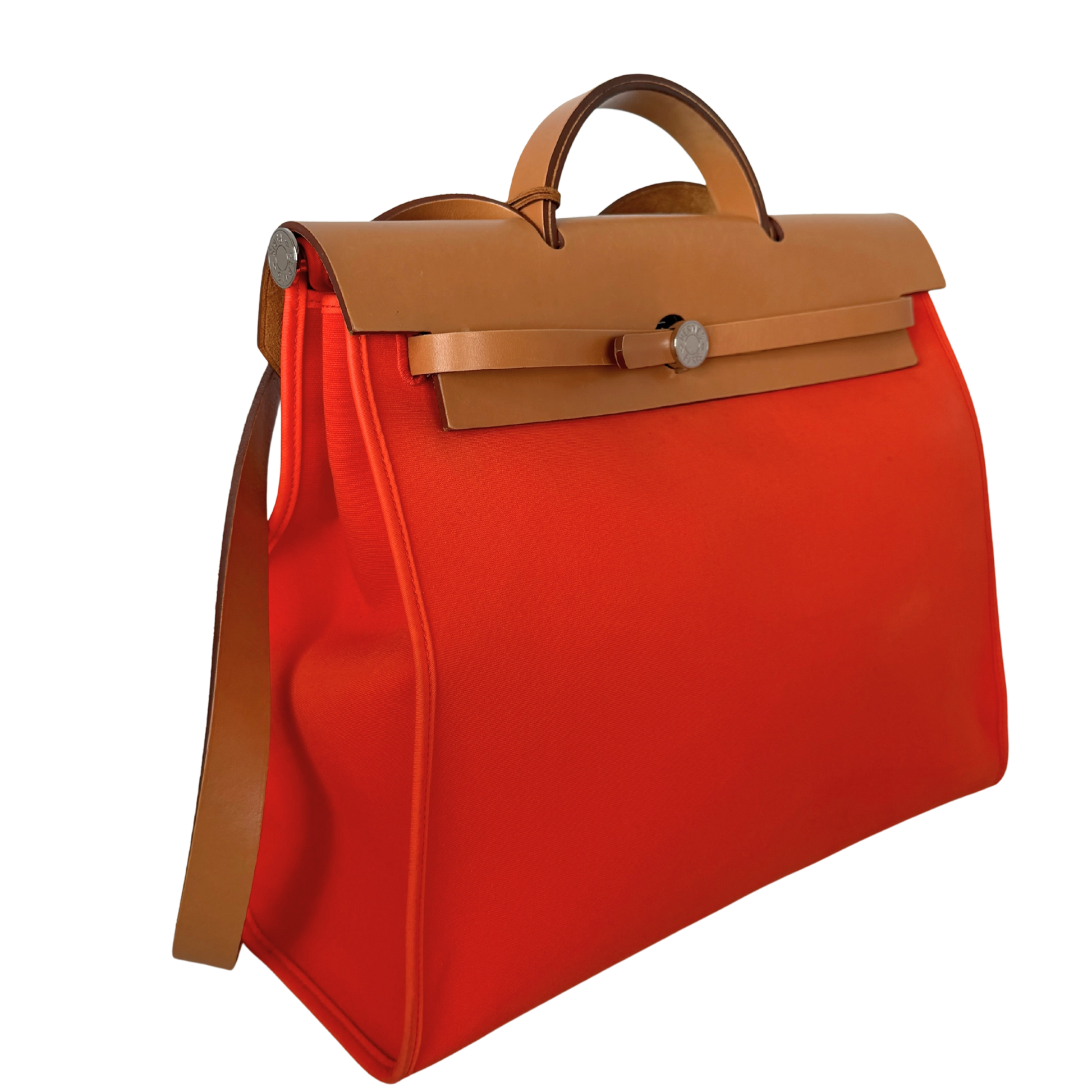 Hermès Herbag Zip 39 Palladium Hardware Orange / gut Hermès