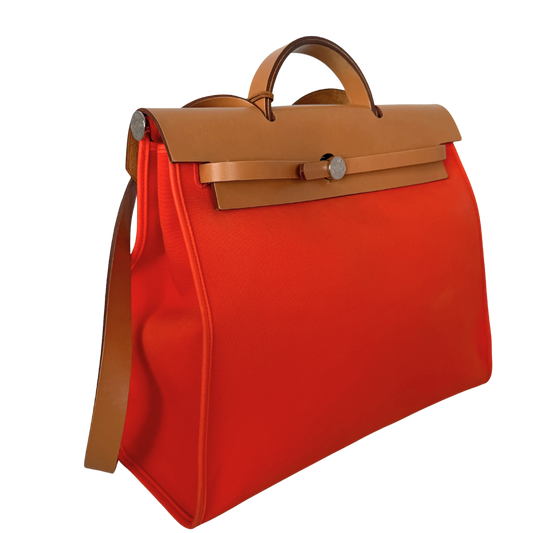Hermès Herbag Zip 39 Palladium Hardware Orange / gut Hermès
