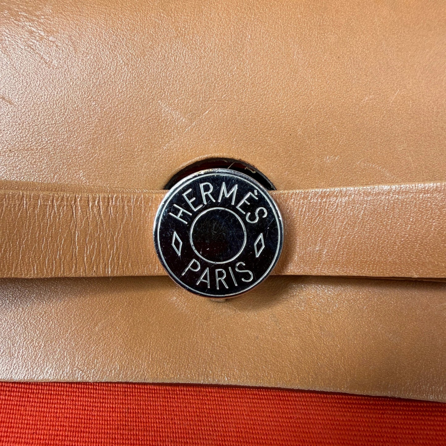 Hermès Herbag Zip 39 Palladium Hardware Orange / gut Hermès