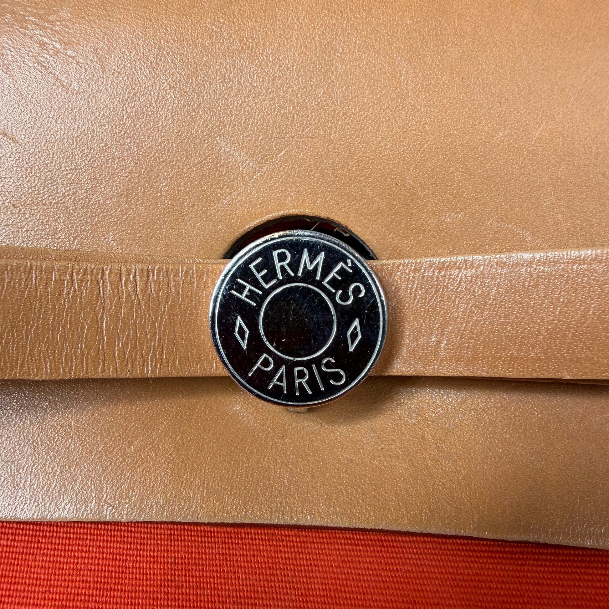 Hermès Herbag Zip 39 Palladium Hardware Orange / gut Hermès