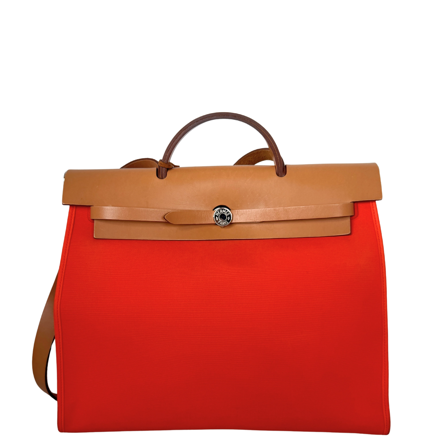 Hermès Herbag Zip 39 Palladium Hardware Orange / gut Hermès