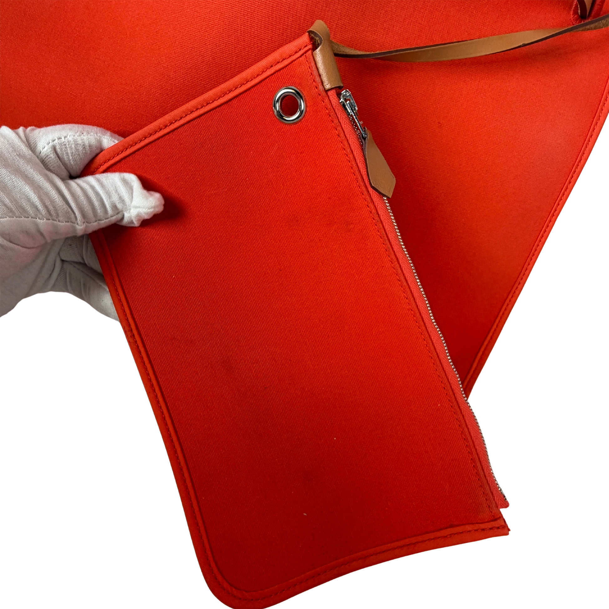 Hermès Herbag Zip 39 Palladium Hardware Orange / gut Hermès