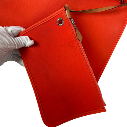 Hermès Herbag Zip 39 Palladium Hardware Orange / gut Hermès