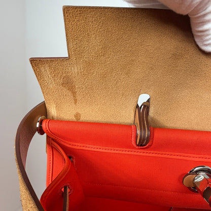 Hermès Herbag Zip 39 Palladium Hardware Orange / gut Hermès