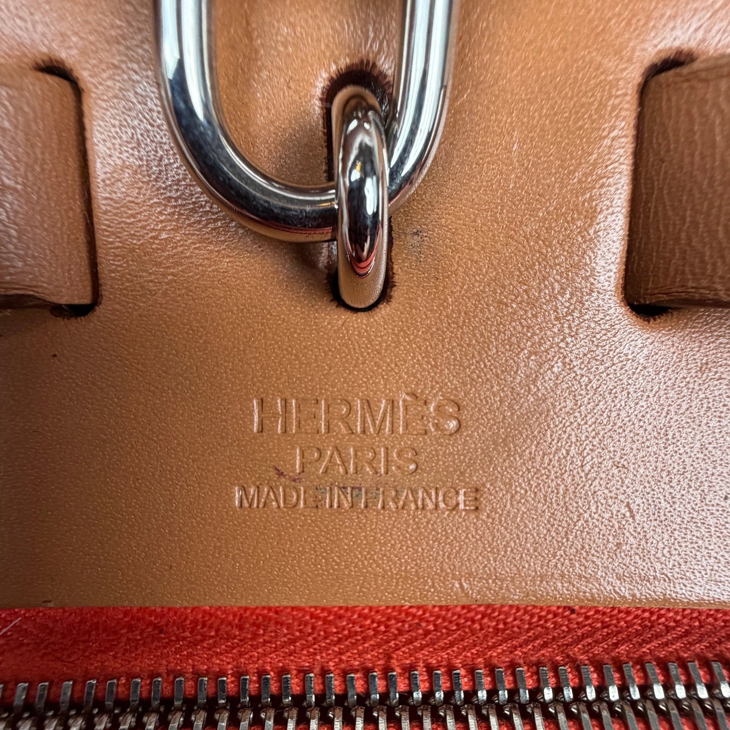 Hermès Herbag Zip 39 Palladium Hardware Orange / gut Hermès