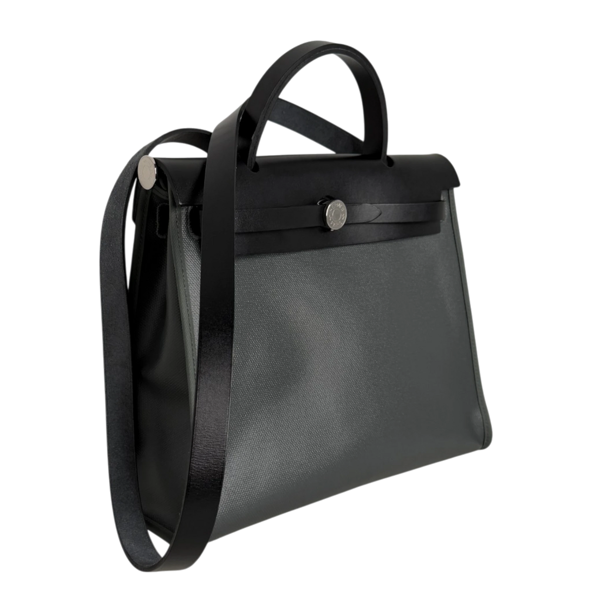 Hermès Herbag Zip 31 Toile Vert Mangrove Noir Palladium Full Set Hermès