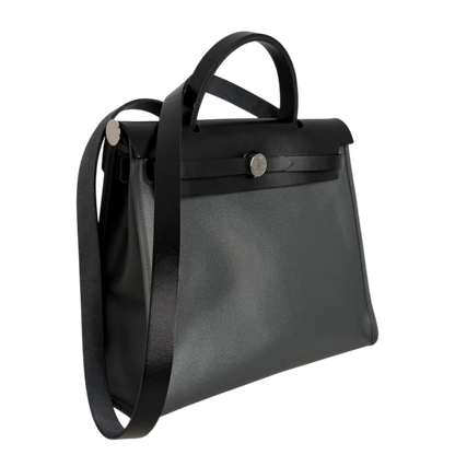 Hermès Herbag Zip 31 Toile Vert Mangrove Noir Palladium Full Set Hermès