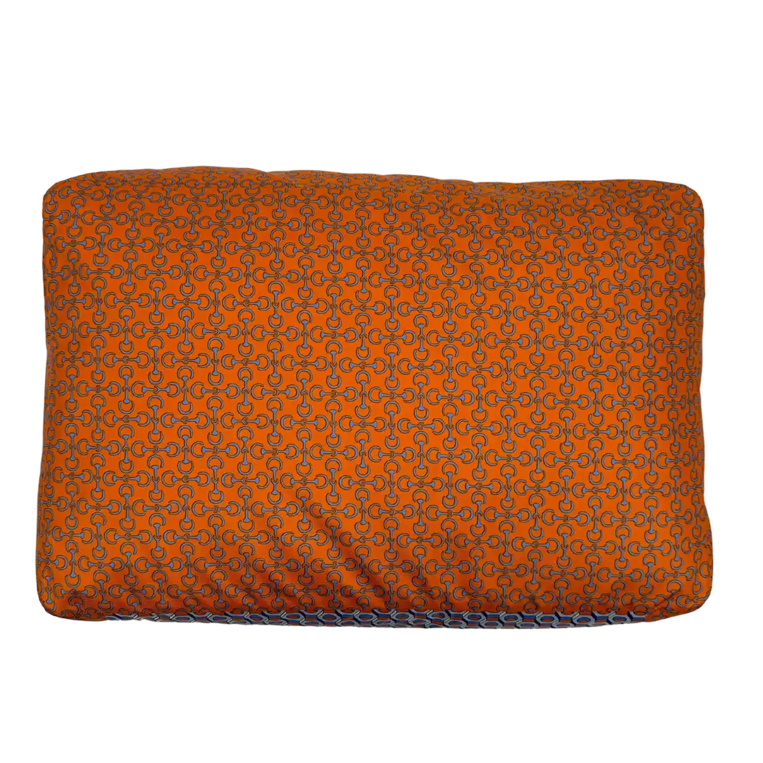 Hermès Housse De Voyage MM Travel Silk Cushion Cover Orange / ungetragen Hermès