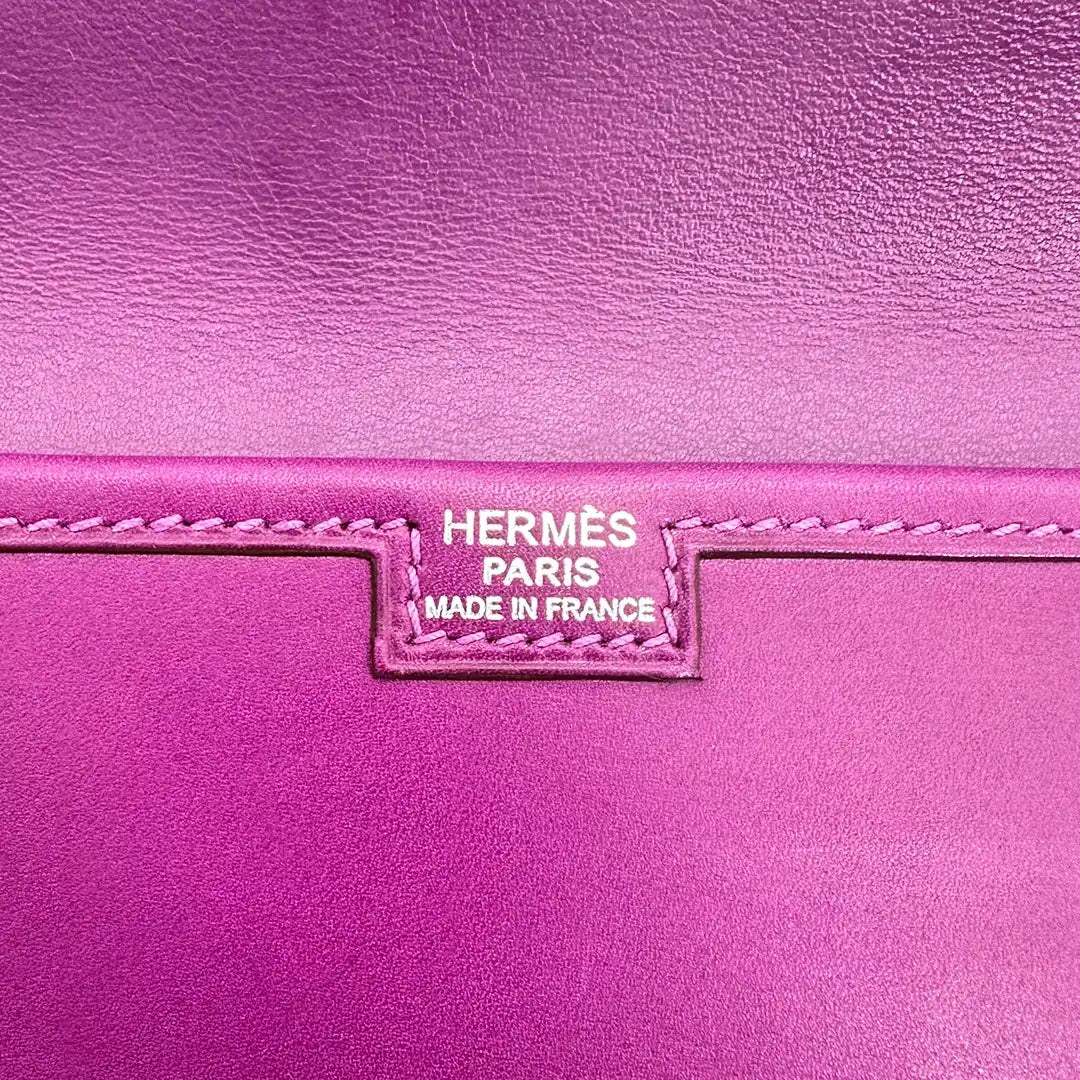 Hermès Jige 29 Elan Rose Poupre Clutch Swift / sehr gut Echtheitscheck