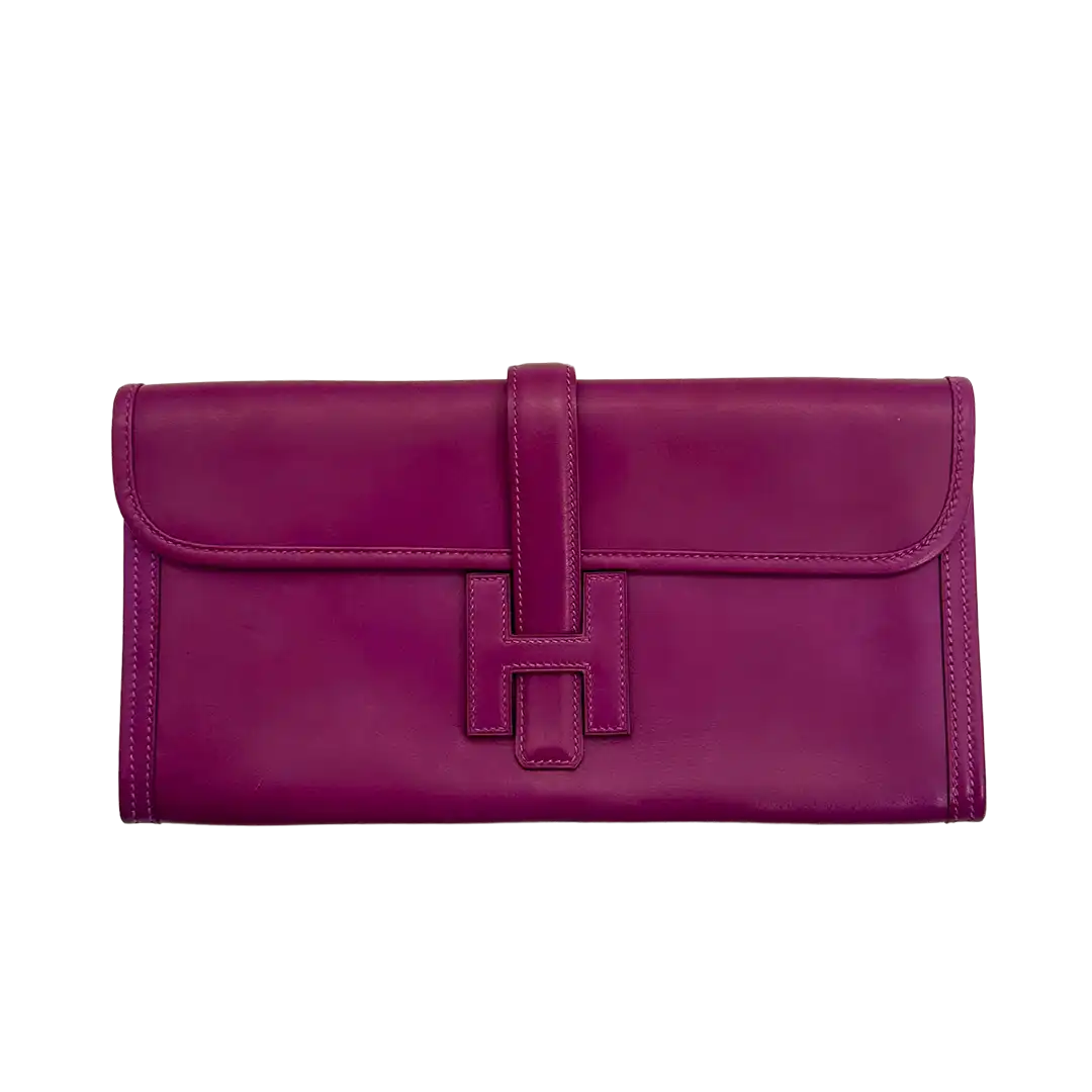 Hermès Jige 29 Elan Rose Poupre Clutch Swift / sehr gut Echtheitscheck