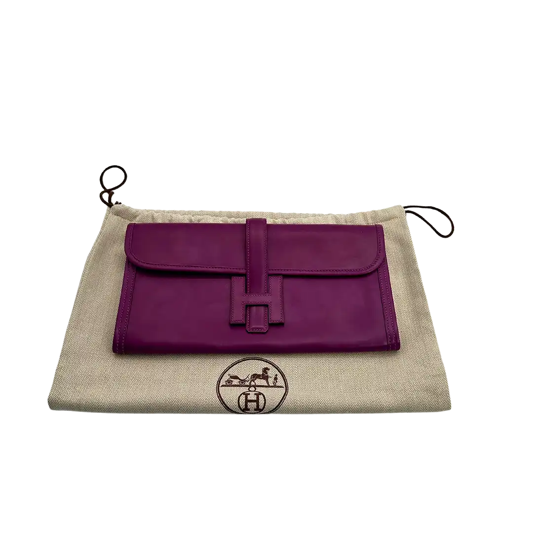 Hermès Jige 29 Elan Rose Poupre Clutch Swift / sehr gut Echtheitscheck