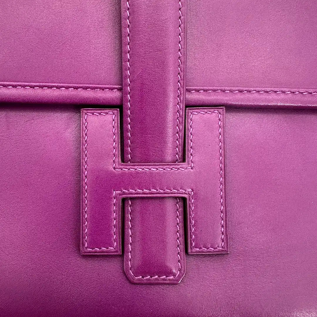 Hermès Jige 29 Elan Rose Poupre Clutch Swift / sehr gut Echtheitscheck