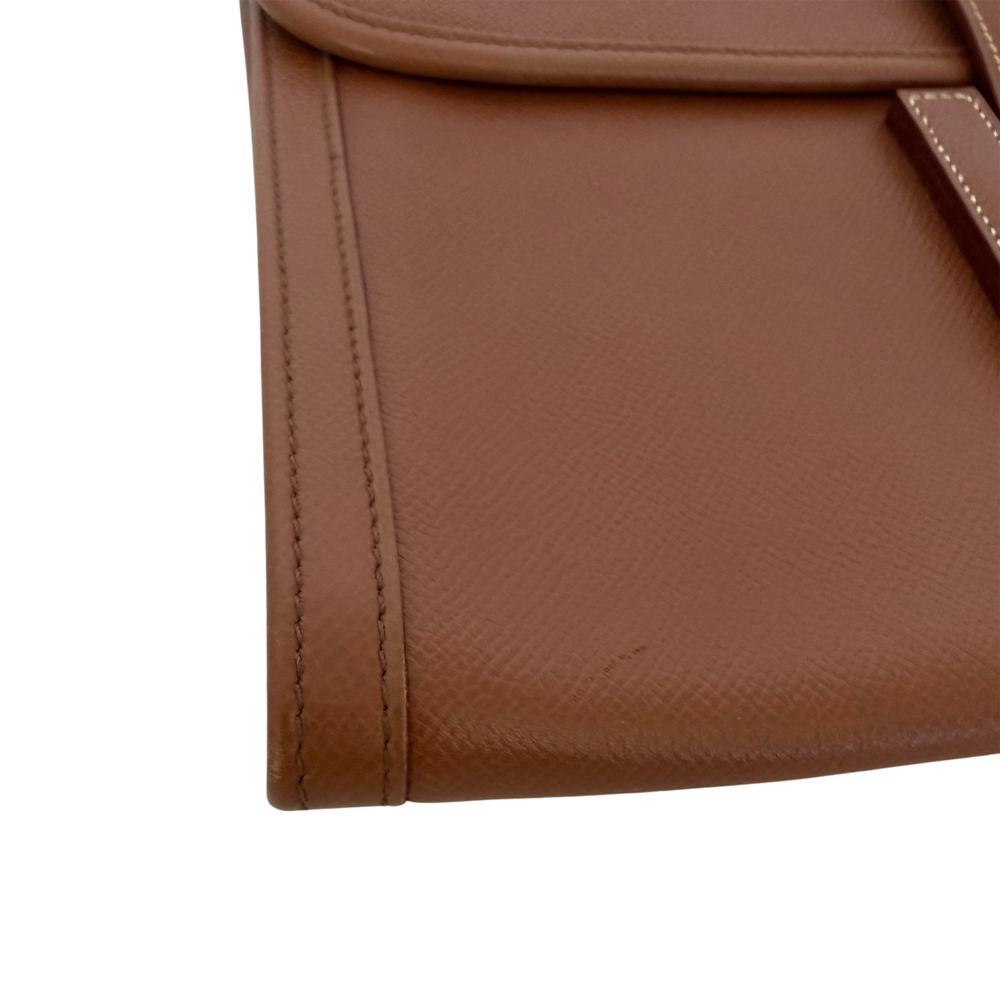 Hermès Vintage Jige 29 Courchevel Leder braun / gut Hermès