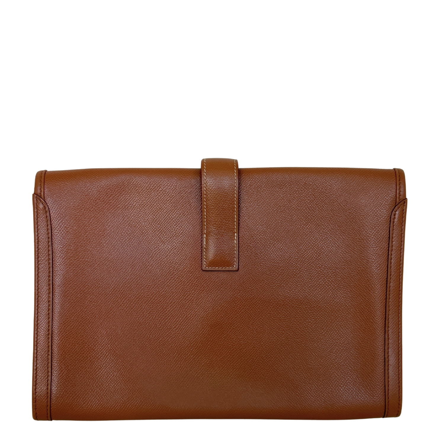 Hermès Vintage Jige 29 Courchevel Leder braun / gut Hermès