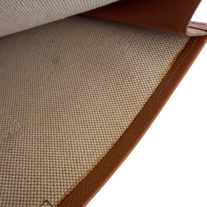 Hermès Vintage Jige 29 Courchevel Leder braun / gut Hermès