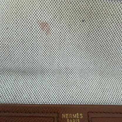 Hermès Vintage Jige 29 Courchevel Leder braun / gut Hermès