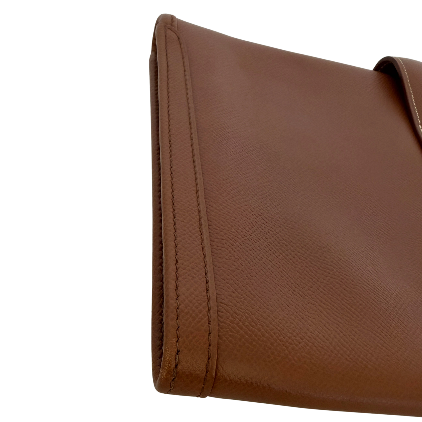 Hermès Vintage Jige 29 Courchevel Leder braun / gut Hermès