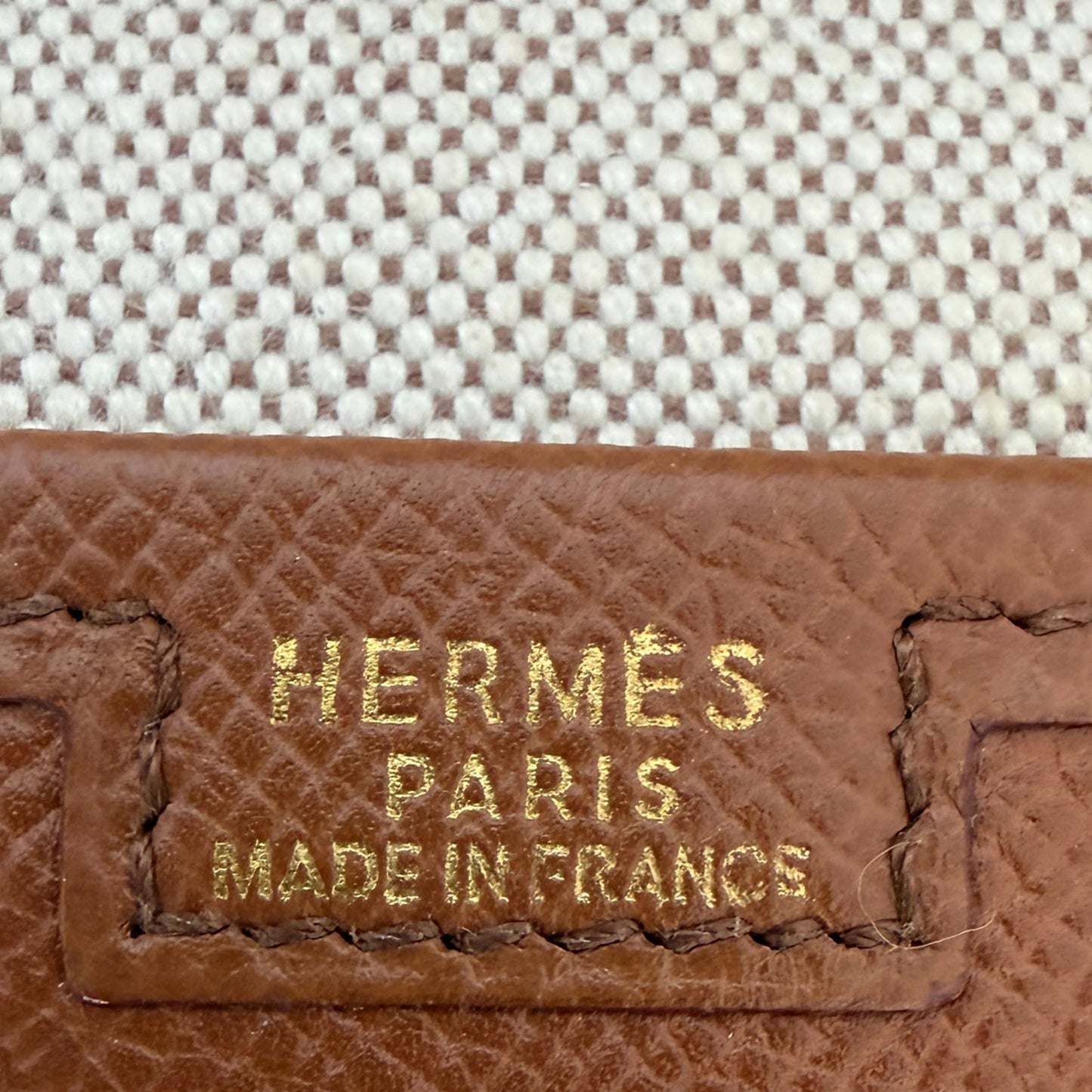 Hermès Vintage Jige 29 Courchevel Leder braun / gut Hermès