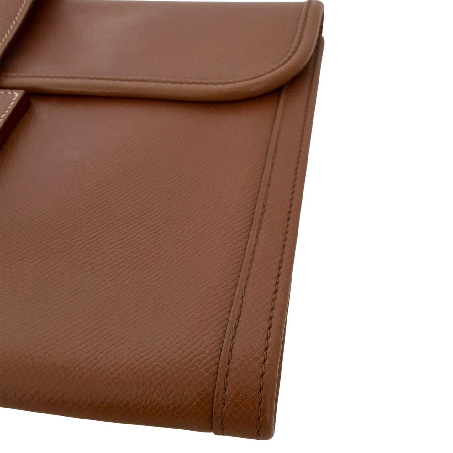 Hermès Vintage Jige 29 Courchevel Leder braun / gut Hermès