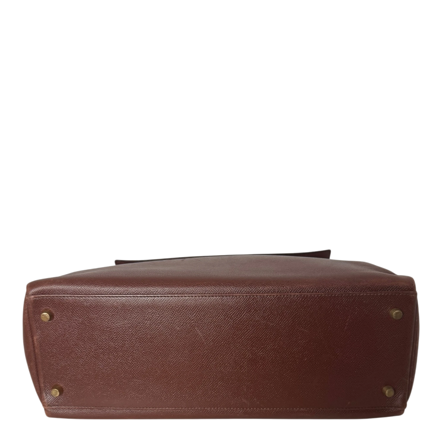 Hermès Kelly 35 Retourne Courchevel Havane/Gold Bicolor GHW 1993 Echtheitscheck
