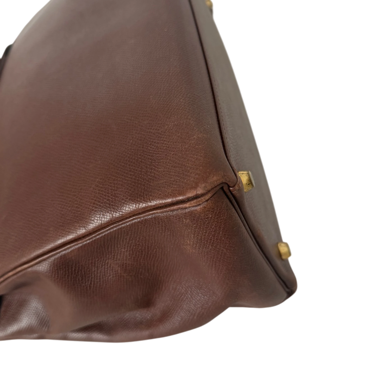Hermès Kelly 35 Retourne Courchevel Havane/Gold Bicolor GHW 1993 Echtheitscheck