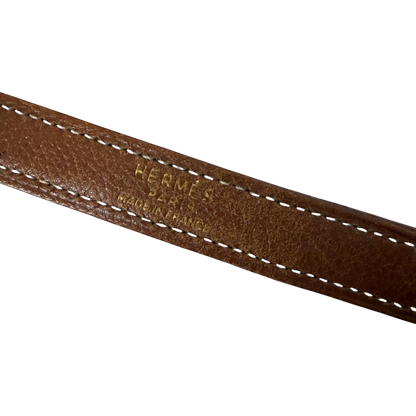 Hermès Kelly 35 Retourne Courchevel Havane/Gold Bicolor GHW 1993 Echtheitscheck
