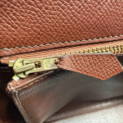 Hermès Kelly 35 Retourne Courchevel Havane/Gold Bicolor GHW 1993 Echtheitscheck