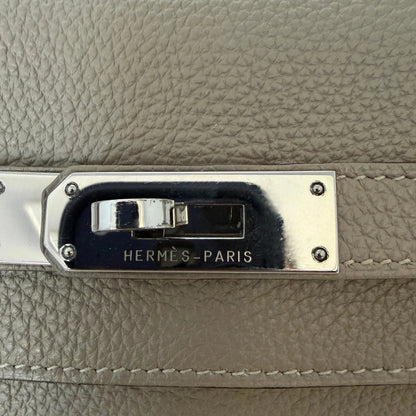 Hermès Kelly 35 Togo Leder Gris Tourterelle / sehr gut Echtheitscheck